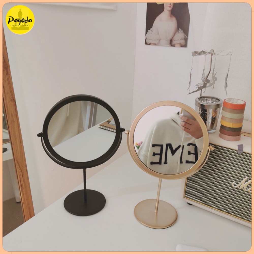 Gương để bàn xoay 360 độ khung thép sơn tĩnh điện => Follow shop để nhận mã giảm giá