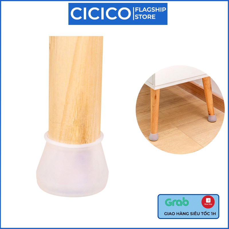 Bọc chân bàn Cicico A104 bọc chân bàn ghế silicon chống trơn trầy xước hình tròn