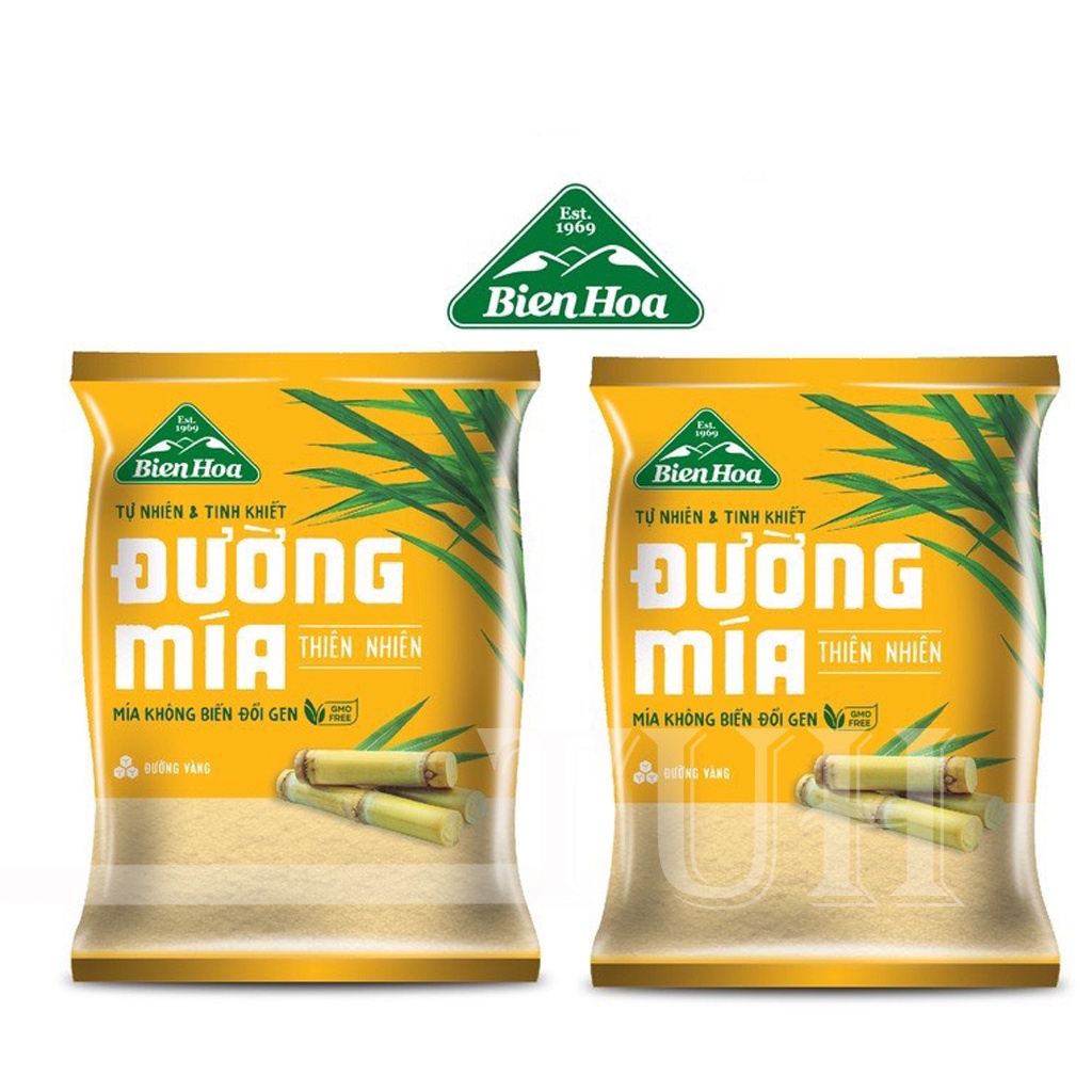 Đường mía thiên nhiên Biên Hòa 1kg-TUH