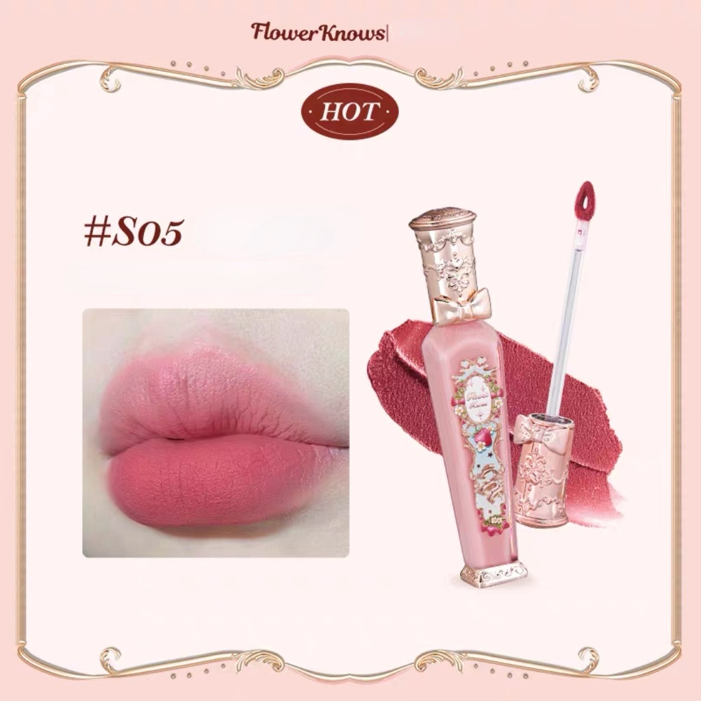 Flower Knows Son Kem Dâu Tây Rococo Màu Trà Sữa Nude Cho Nữ