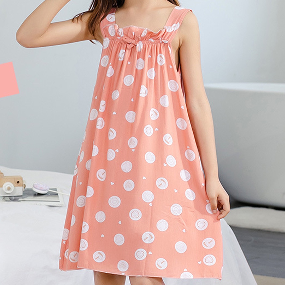 Baby Girl In Slip Dress Họa Tiết Hoa Rộng Dây Đeo Rộng Thắt Lưng Cao Váy