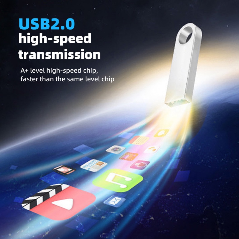 USB 2.0 HDOORLINK dung lượng 8GB 16GB 32GB 64GB bằng kim loại chống thấm nước