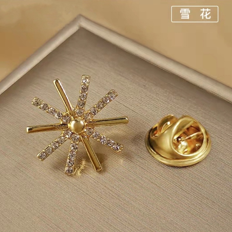 Ghim Cài Áo Hình Hoa Đính Đá Zircon Thời Trang Cho Nữ