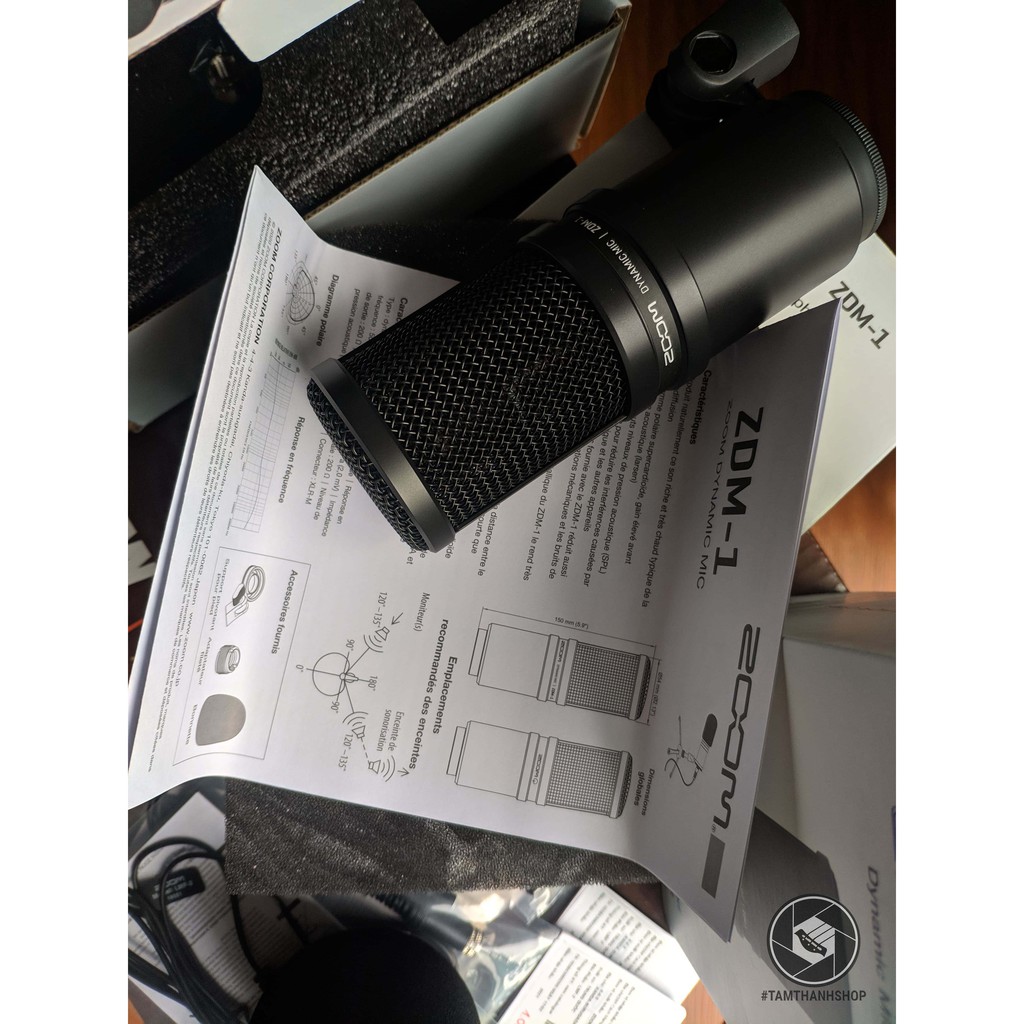 Micro thu âm Zoom ZDM1 cho đọc voice , karaoke , livestream , gaming