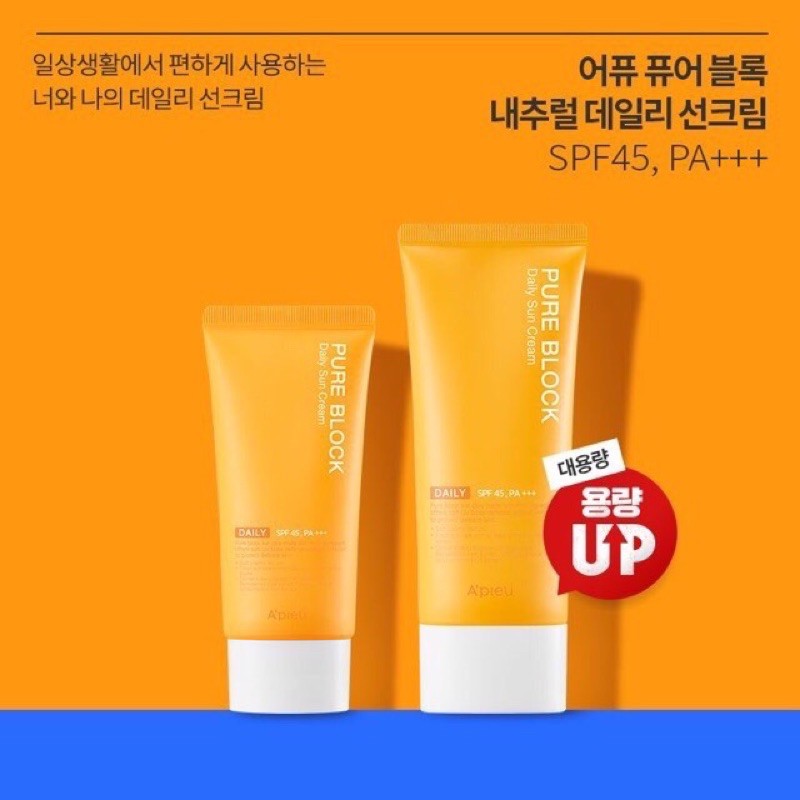 Kem Chống Nắng A'pieu Pure Block Tone-Up Sun Base Spf50+ 50ml