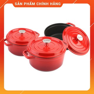 [HÀNG CHÍNH HÃNG] Nồi gang đúc tráng men Rapido ( bán lẻ hoặc cả bộ 3 chiếc)