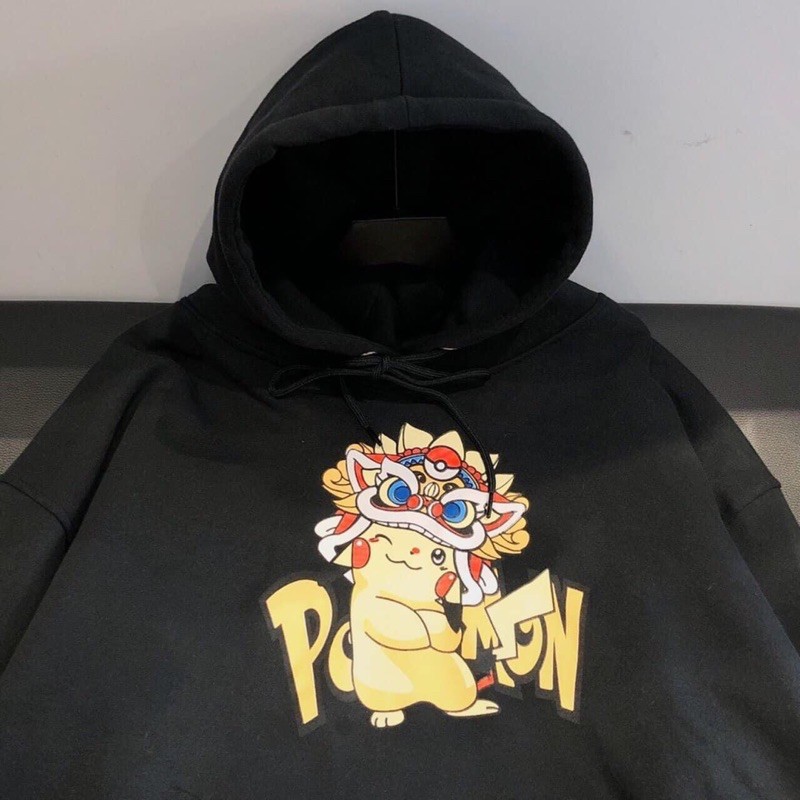 Áo hoodie nỉ pikachu