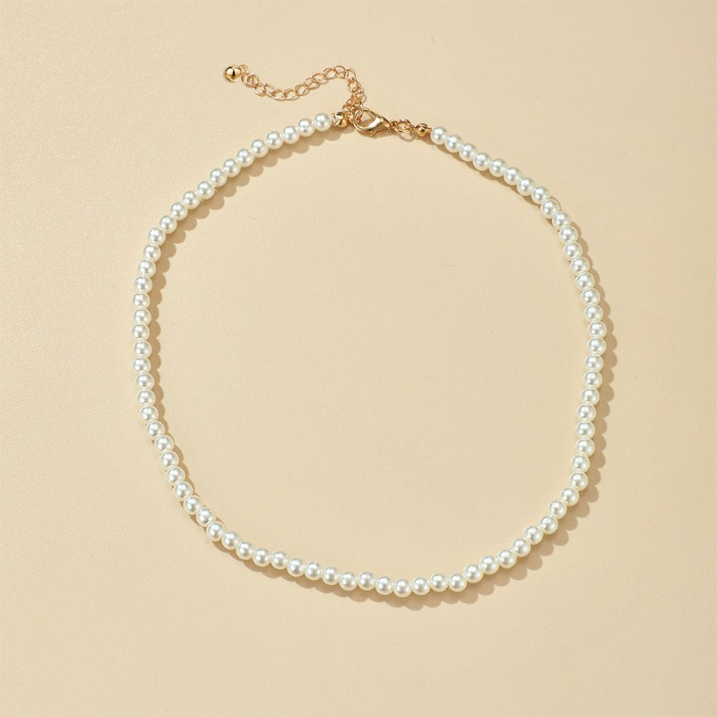Vòng cổ choker đính hạt ngọc trai nhân tạo sang trọng thời trang dành cho nữ