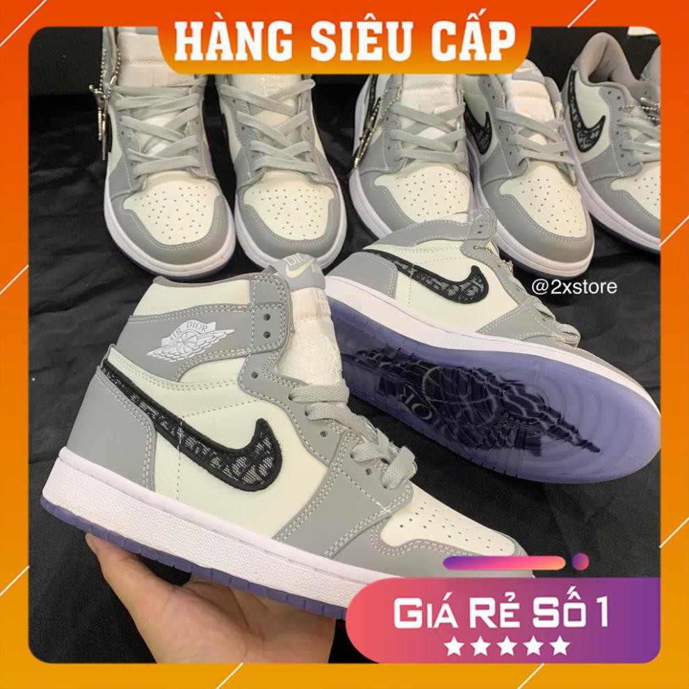 ❤Giày JorDan Dior❤️ FREESHIP- BẢO HÀNH 1 Năm THÁNG]Hàng Đẹp Có Sẵn Giày Thể Thao Nam Nữ JorDan Dior Cao Cổ đế trong up 1