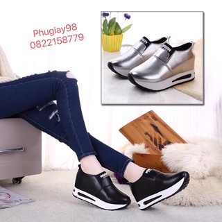 Giầy Thể thao đế độn nâng chiều Cao 6 Cm siêu nhẹ và êm hàng nhập chuẩn cao cấp