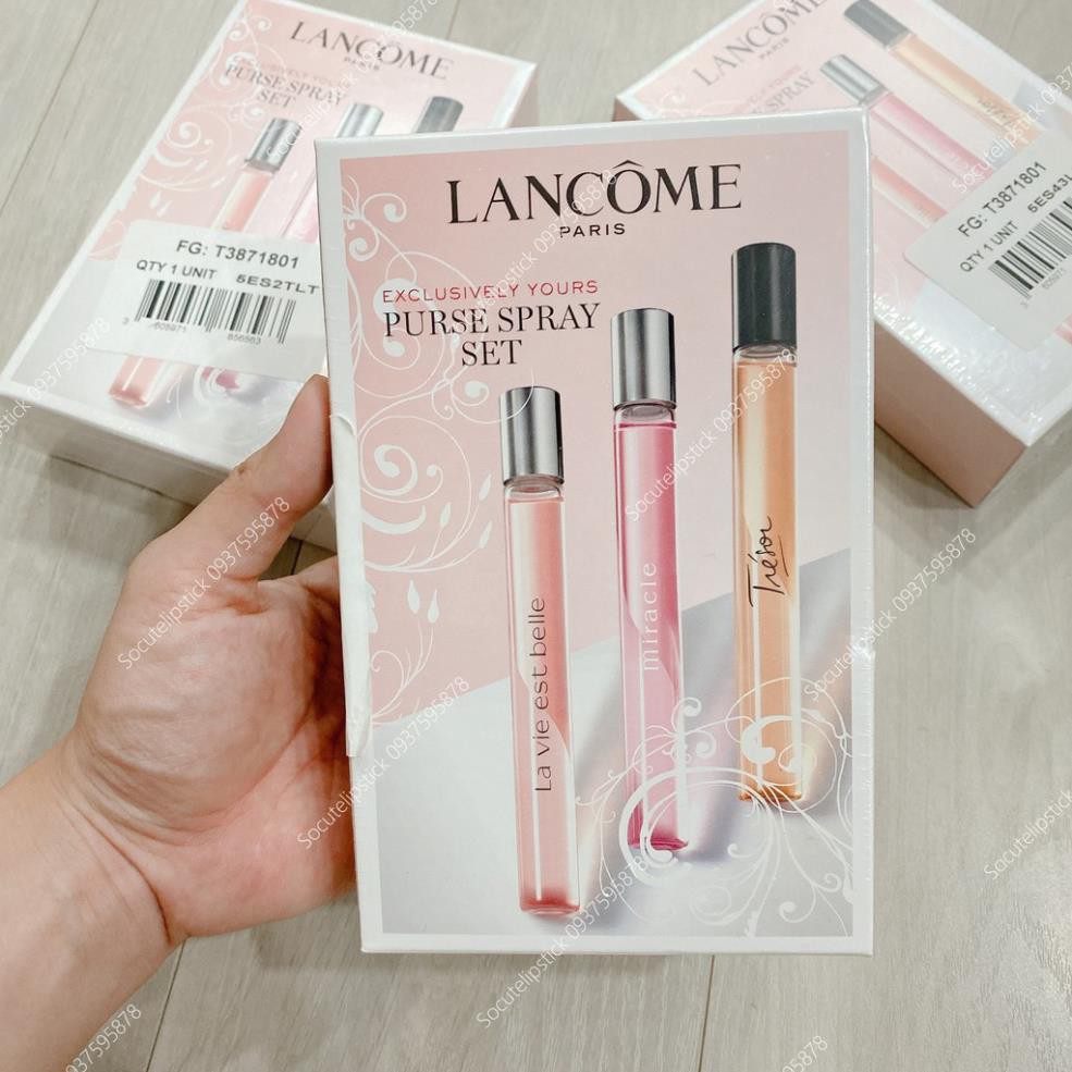 Set nước hoa Lancome Purse Spray 3 x 10ml (La Vie Este Bell - Miracle - Tresor) | BigBuy360 - bigbuy360.vn