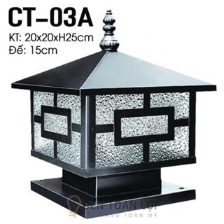 Đèn trụ cổng CT 03A chưa gồm bóng
