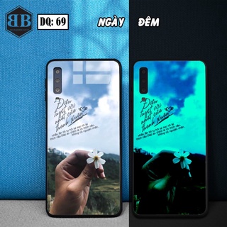 Ốp lưng kính Dạ Quang Samsung Galaxy A7 2018 ( A750 ) phát sáng trong đêm mẫu in nhẹ nhàng,sang trọng