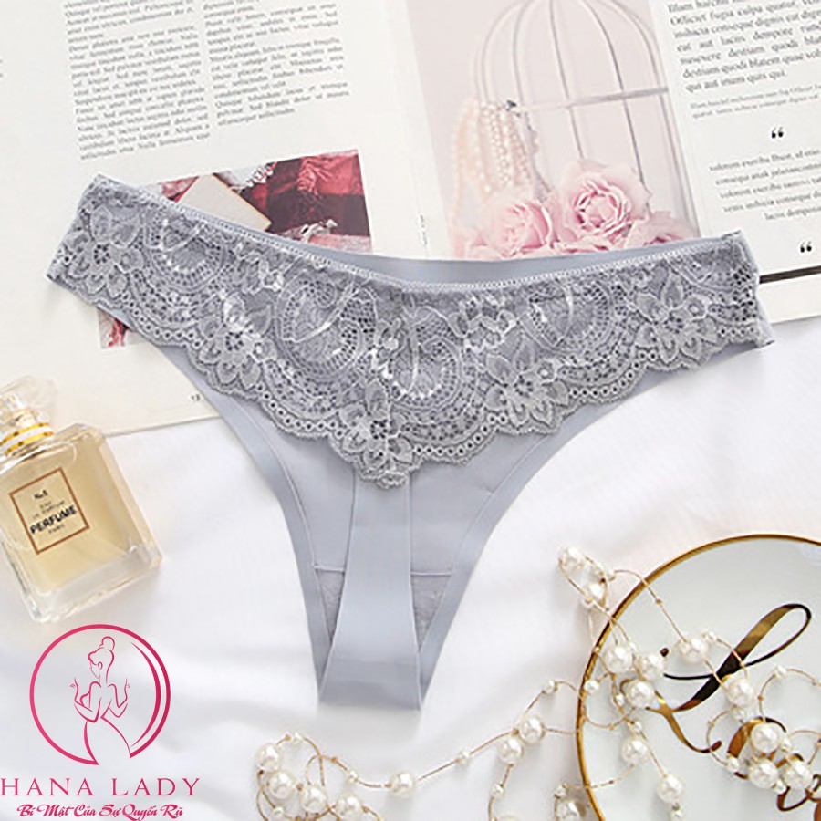 Quần lọt khe su đúc phối ren - Quần chip sexy lọt khe quyến rũ LK078