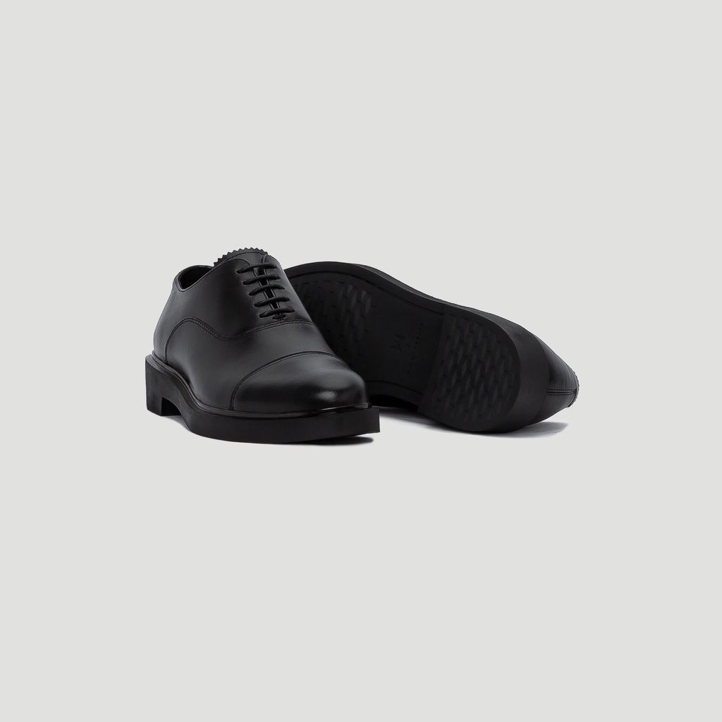 Giày Tây Nam THE BASIC WOLF OXFORD - BLACK