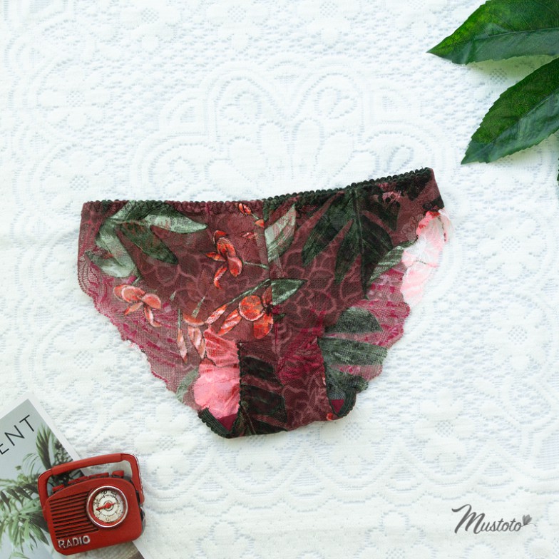 Quần Lót Nữ Ren Lưng Thấp Geranium