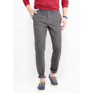 FO76 KHO HÀNG HIỆU XUẤT DƯ - J.CREW - Quần Kaki Nam Straight-fit Màu Xám Tro - STYLE E1590
