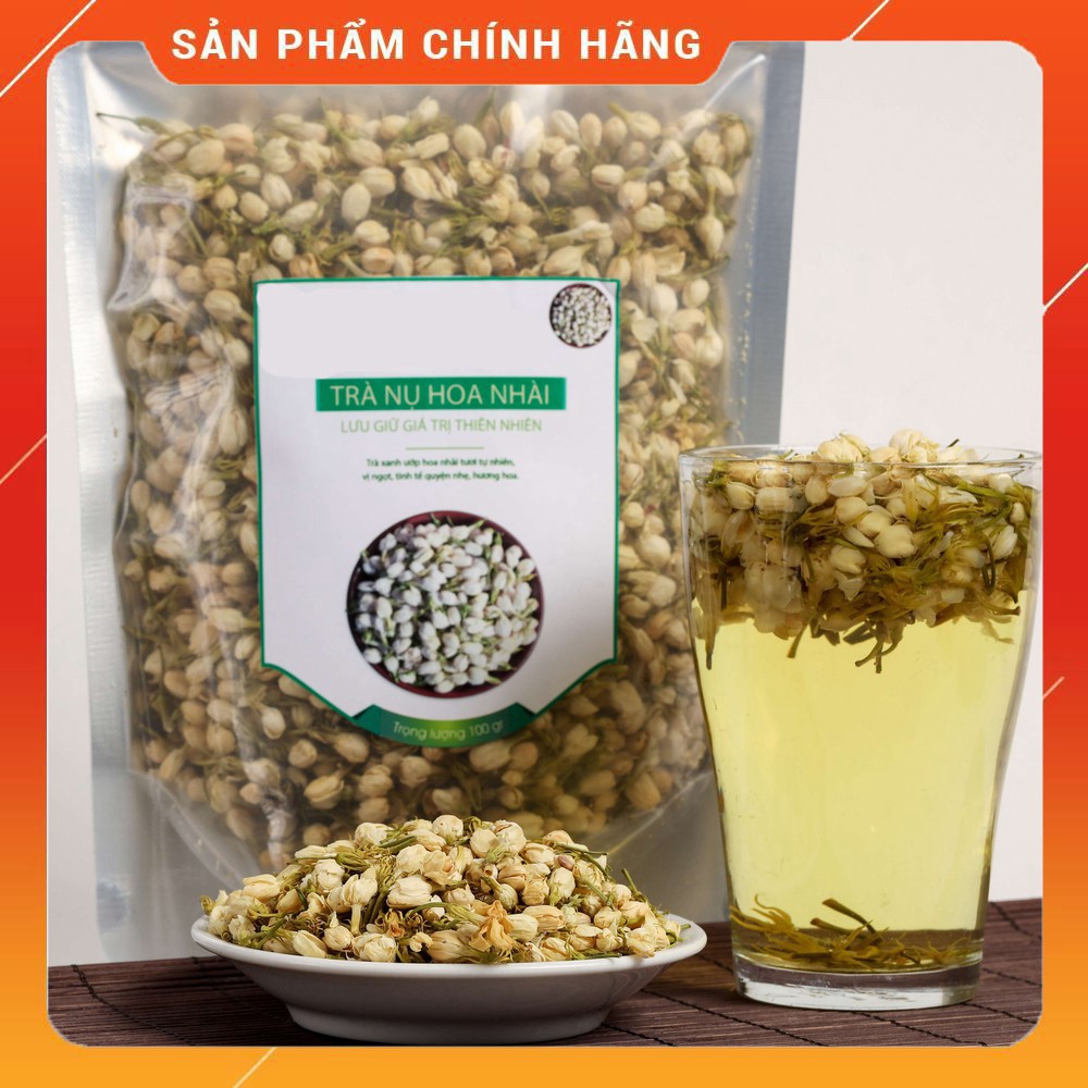 Trà hoa nhài sấy khô 100gr Giúp giảm căng thẳng stress hỗ trợ giảm cân