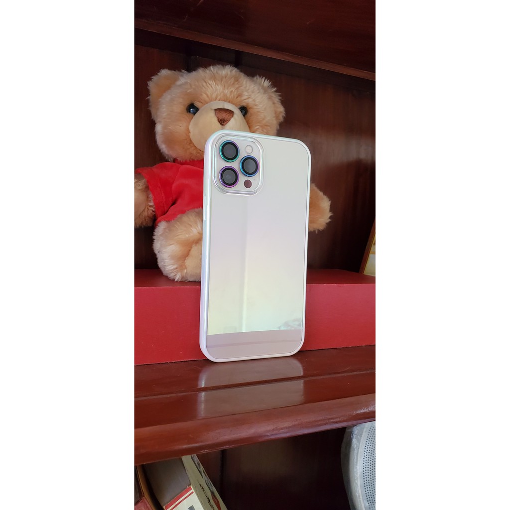 Ốp lưng LASER AURONA UNISEX COUPLE iPhone 12 pro max/12/12 pro/11 pro max/11/11 pro lưng loang màu viền màu chuẩn đẹp