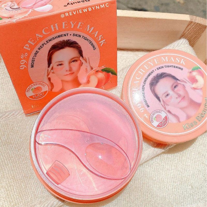 Mặt nạ mắt Kiss Beauty 99% Peach Thái Lan (1.4g x 60 miếng)