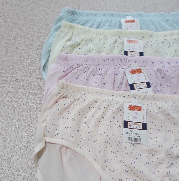 Quần lót bà già cạp cao QBGS from to quần lót nữ big size lớn cho người già người béo mập 60kg-70kg 80kg 90kg; bikini