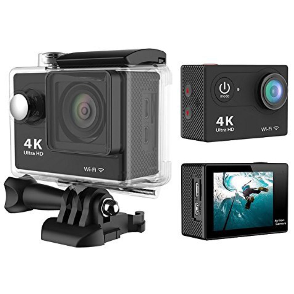 Camera Hành Trình Thể Thao 4K - Camera Phượt Xe Máy 4K Ultra HD Wifi Chống Nước