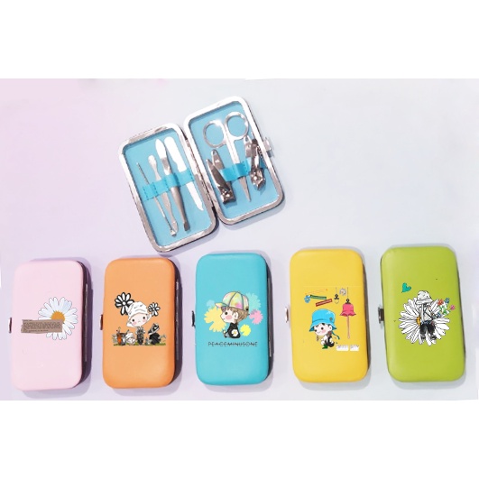 set bấm móng tay hoa cúc BMTI22 bộ dụng cụ làm móng mini đa năng cute dễ thương