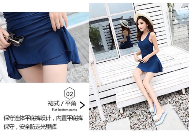 Bikini 1 mảnh kín đáo có mút ngực, chống nắng cao cấp, hàng Quảng Châu loại 1 | BigBuy360 - bigbuy360.vn