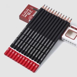 Hộp 12 Bút Chì 2H HB 2B 3B 3H 4B 5B 6B 8B 10B Vẽ Phác Thảo