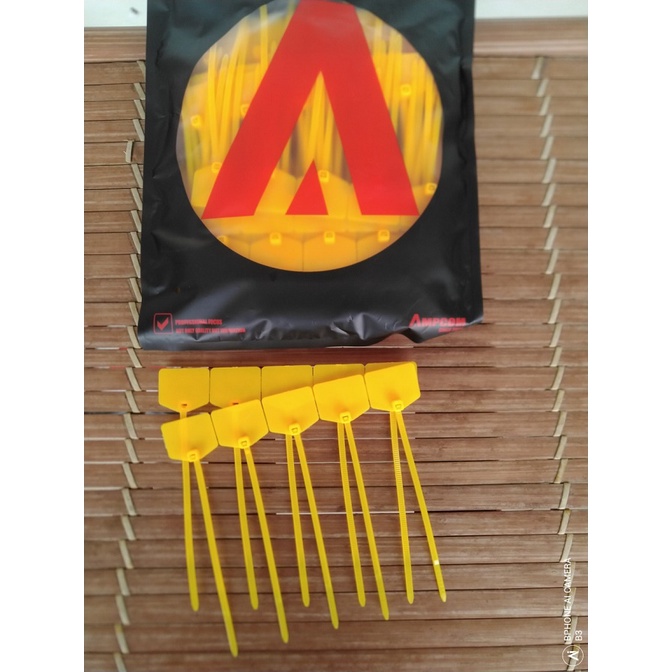 Set 100s Dây rút nhựa tự khóa dùng để đánh dấu dây cáp, có bút viết chống xóa đi kèm