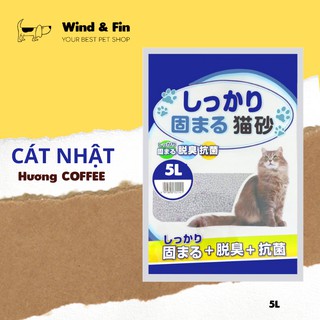 Cát vệ sinh cho mèo cát nhật hương cà phê 5l