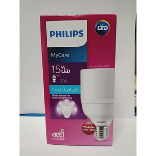 Bóng led mycare Bright trụ 15W trắng, vàng, Phillips
