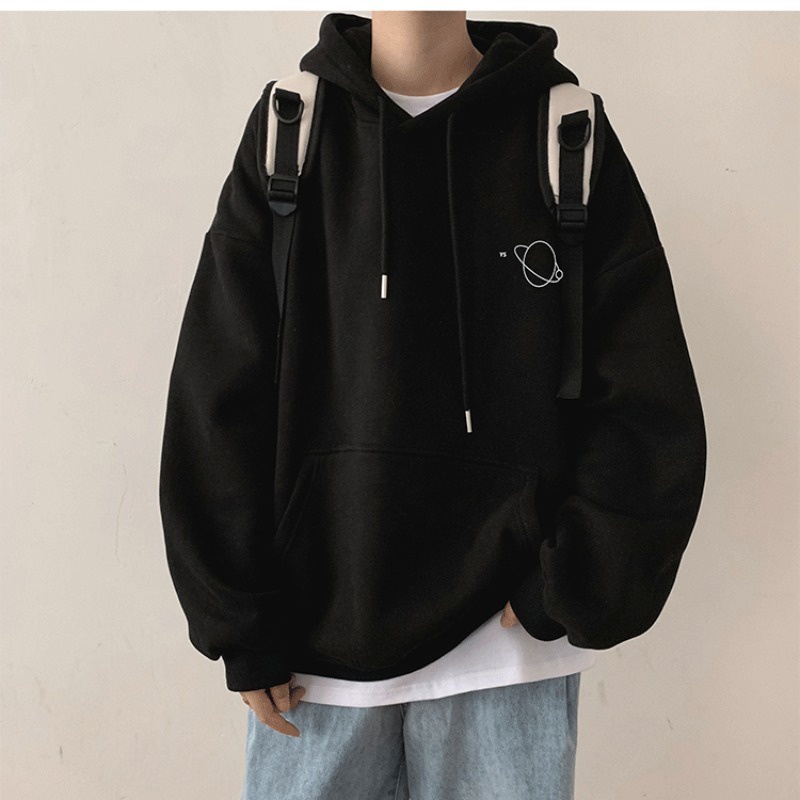 Áo Hoodie Tay Dài In Họa Tiết Hành Tinh Thời Trang Hàn Quốc Size M-XXXL