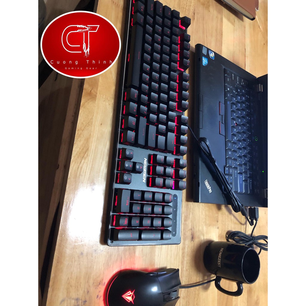 Bàn Phím Cơ 💓FREESHIP💓 Bàn Phím GM310 Newmen  Bàn Phím máy tính chính hãng led đơn.