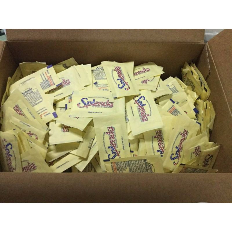Com bo 50 gói Đường ăn kiêng Splenda nhập khẩu Hoa kỳ.