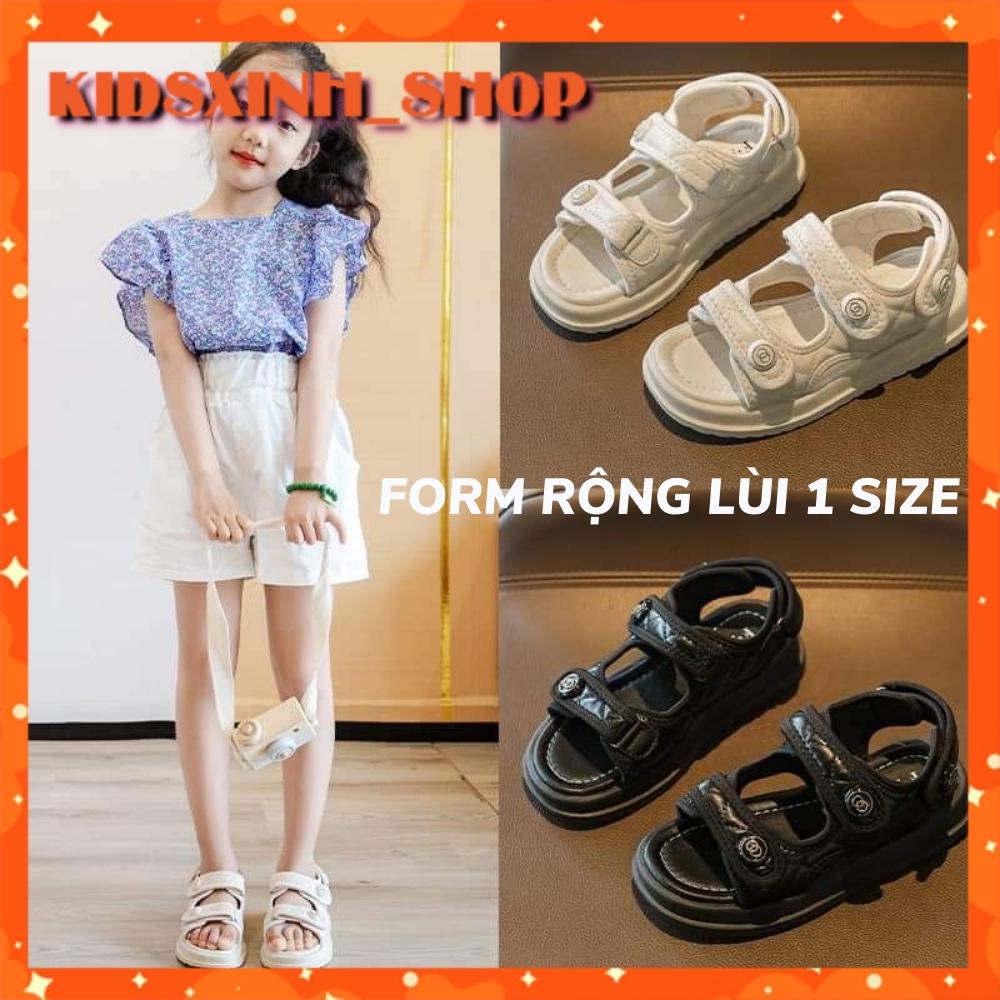 Dép Quai Hậu Bé Gái Trần Trám Siêu Nhẹ Cao Cấp sz 31-37 FORM RỘNG SD16