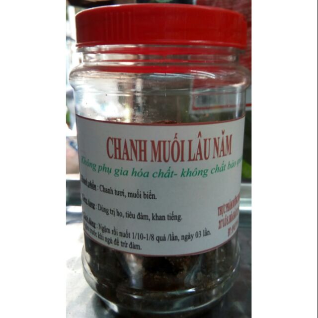 Chanh muối lâu năm trên 5 năm thực dưỡng 500g