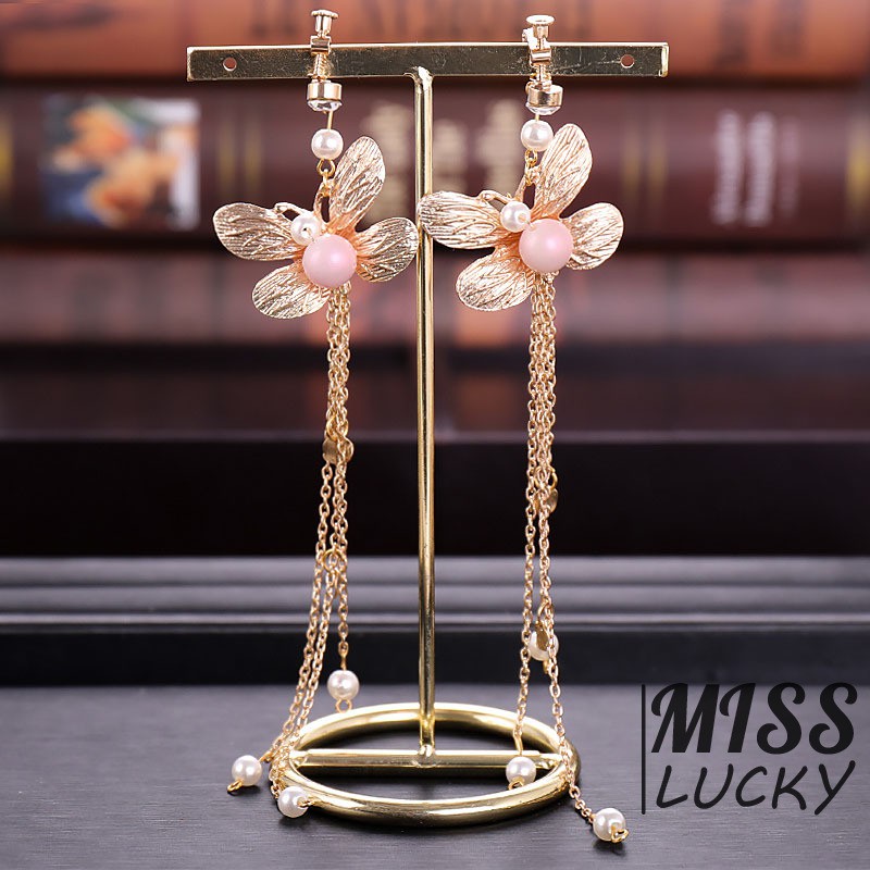 Phụ kiện cài tóc hình bướm / ngọc trai giả sang trọng cho cô dâu