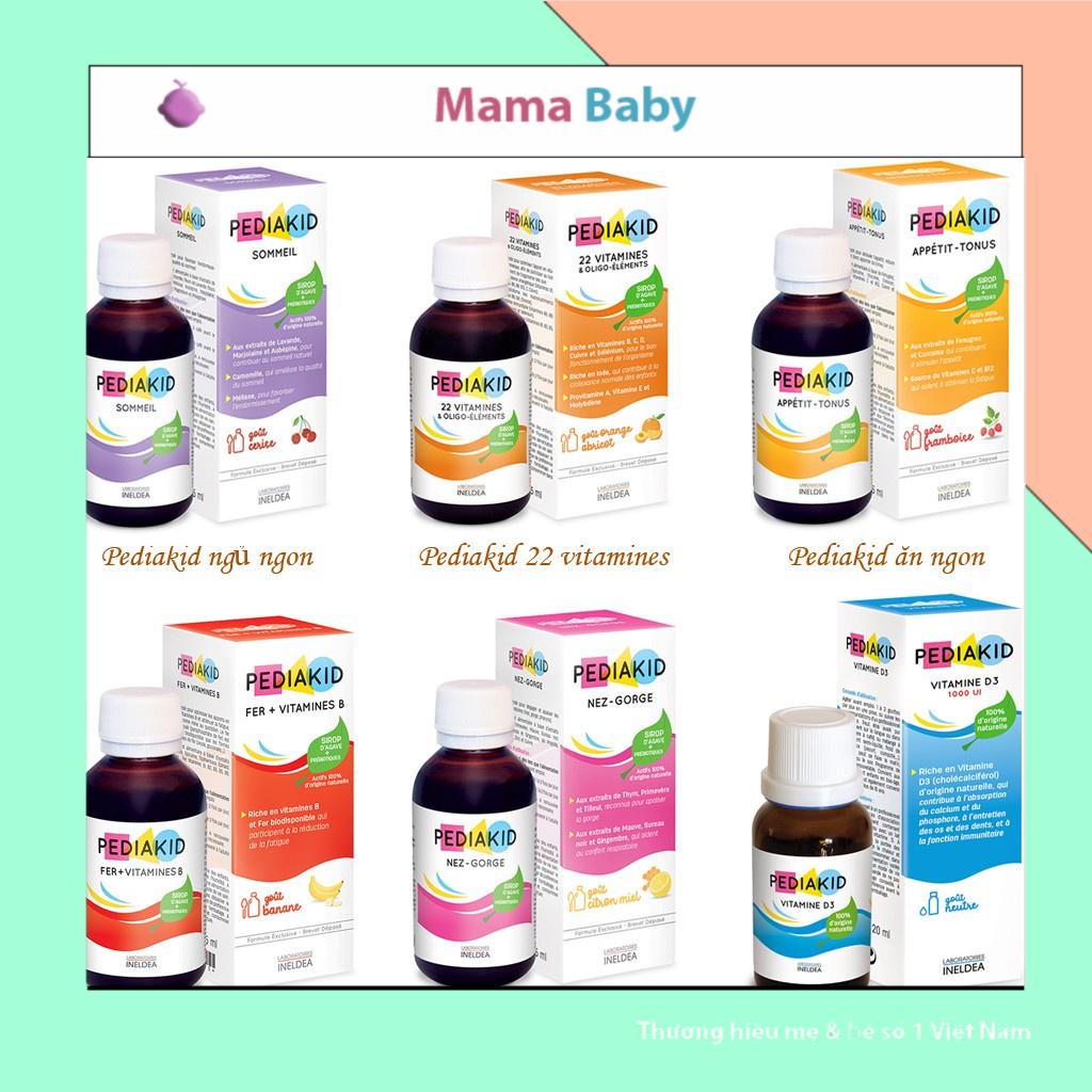 Vitamin Pediakid Tăng Đề Kháng, 22 Vitamin Tăng Miễn Dịch, Phát Triển Toàn Diện Cho Bé Mamababy