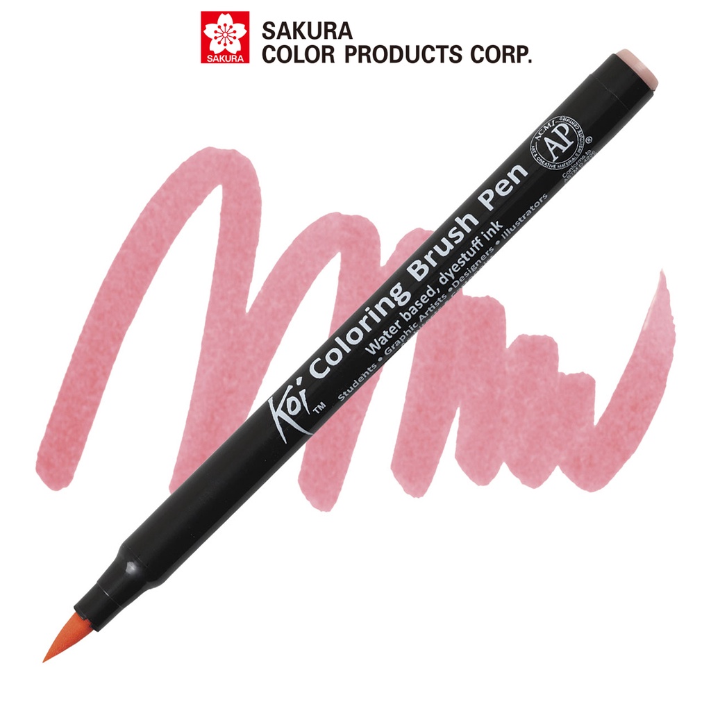 Bút lông màu nước ngòi cọ Sakura Koi Coloring Brush Pen Màu Fuchsia