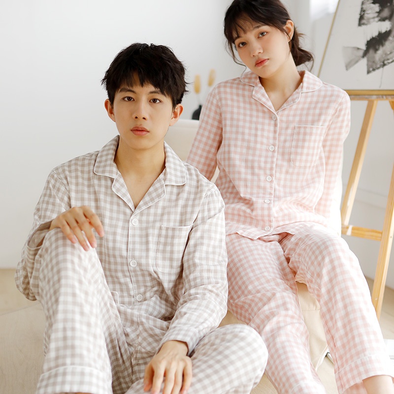 Pijama Sau Sinh Vải Xô ♥️ Đồ Bộ Bầu Mát Thấm Mồ Hôi ♥️ IVY641
