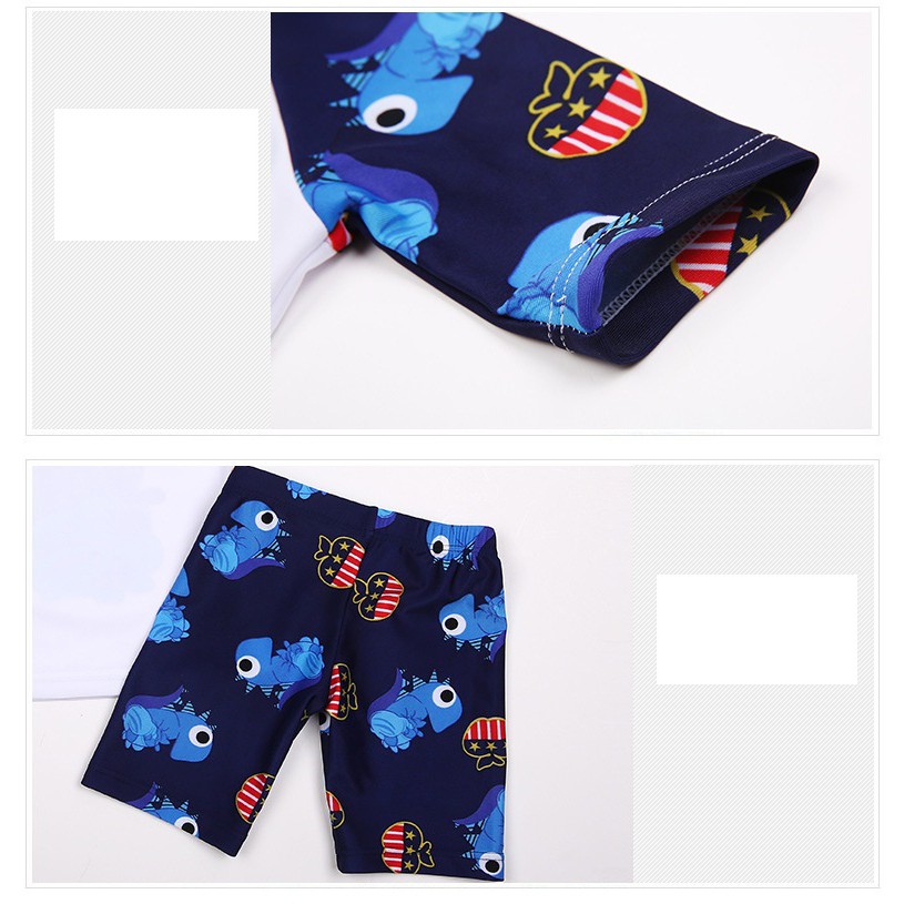 Đồ bơi cho bé trai hình khủng long tặng kèm nón_BT01