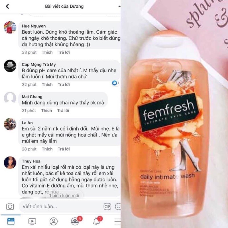 Dung dịch vệ sinh phụ nữ cao cấp hằng ngày Femfresh Daily Intimate Wash 250ml