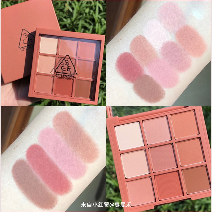 Bảng Phấn Mắt 9 Màu Lì / Nhũ Trong Suốt 3ce
