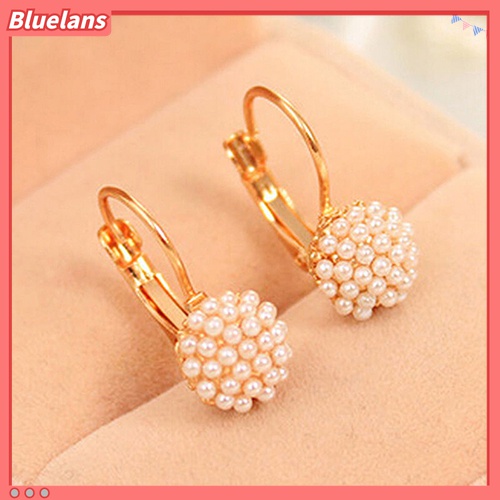 Đôi bông tai đính ngọc trai thanh lịch thời trang cho nữ