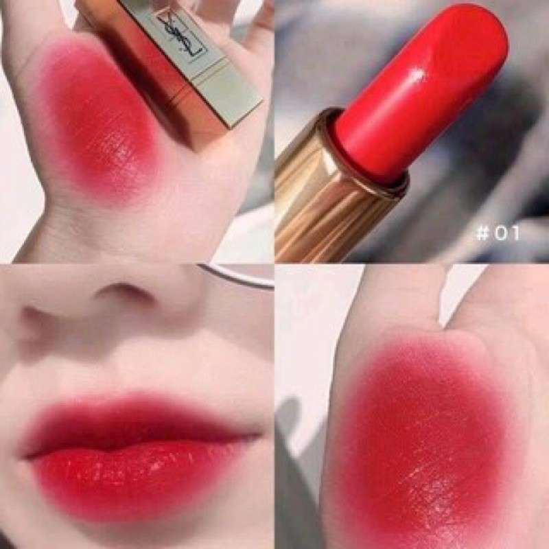 Hàng Pháp - YSL Rouge Pur Couture màu 01 le rouge đỏ thuần