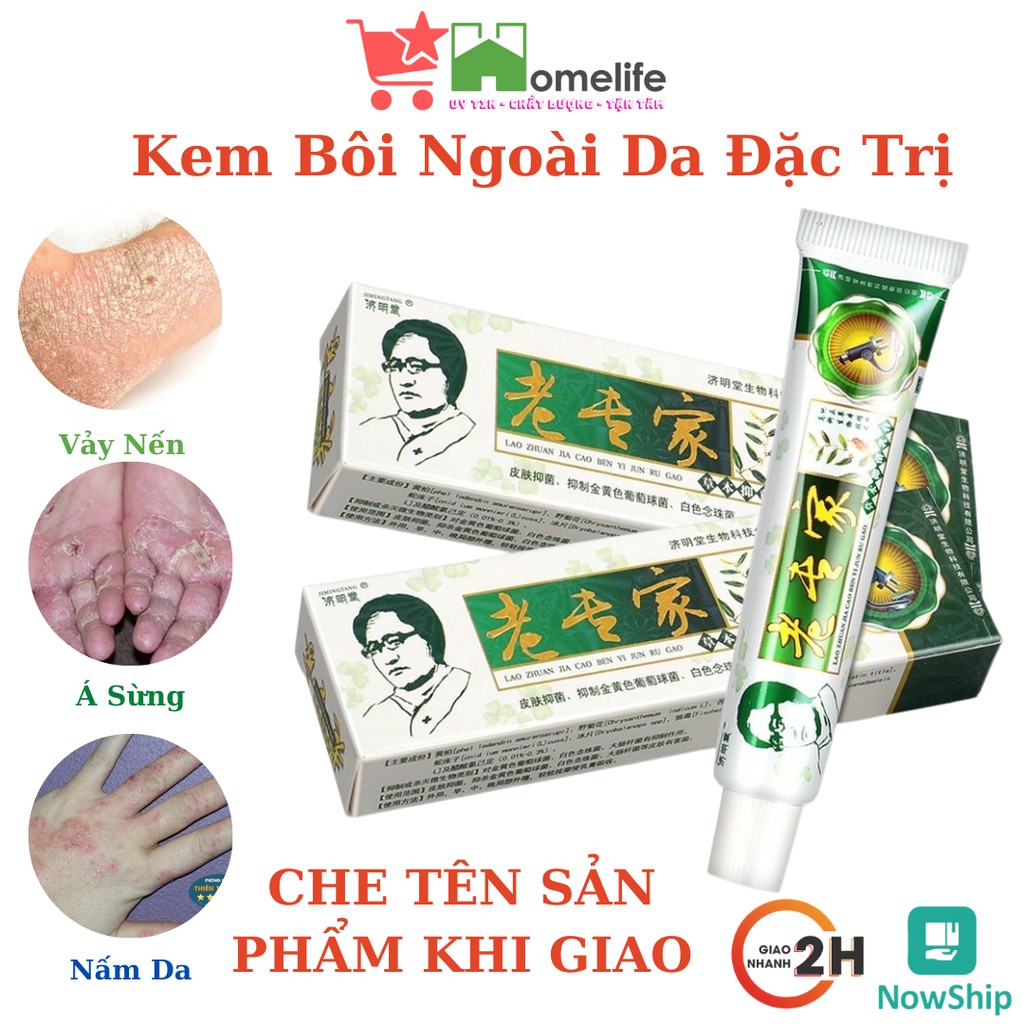 Kem Bôi Ngoài Da Vảy Nến, Á Sừng, Nấm Ngứa, Nứt Nẻ Hàng Nội Địa Trung Cao Cấp Tuýp 15g (XL) - Che Tên Sản Phẩm | BigBuy360 - bigbuy360.vn