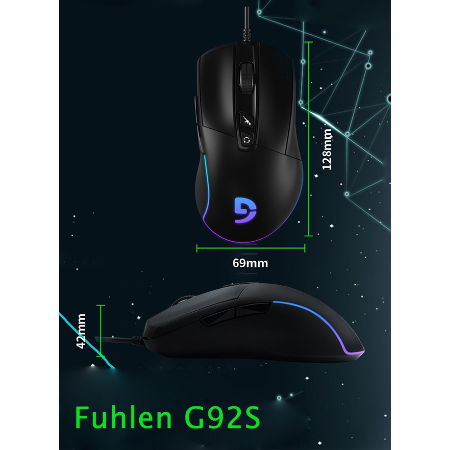 Chuột Gaming Fuhlen G92S RGB Black