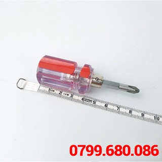 Tua vít lùn 2 đầu loại nhỏ ngắn, tô vít mini, dụng cụ sữa gia dụng