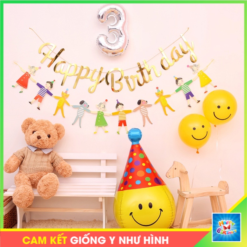 Combo set bóng mặt cười phong cách INs trang trí party sinh nhật #trangtrisinhnhat